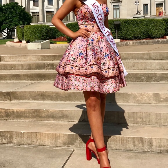 Tarik Ediz Cocktail Homecoming Dress Prom - Picture 3 of 6